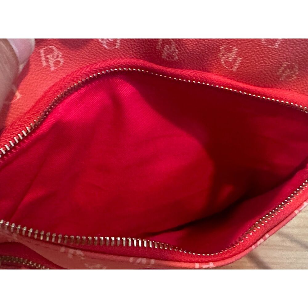 Dooney & Bourke Orange Penrose Triple Zip Crossbody EUC - Picture 5 of 9